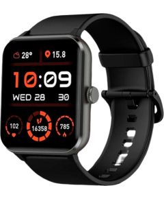 Blackview R50, 1.85-inch TFT HD, 350mAh Battery, 24-hour SpO2 Detection + Heart Rate Monitoring, Calls and SMS notification, Black