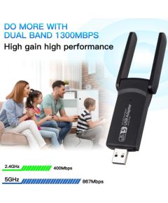 Reach UWA-1 USB Wi-Fi адаптер 1300Mbps 802.11ac/a/b/g/n черный