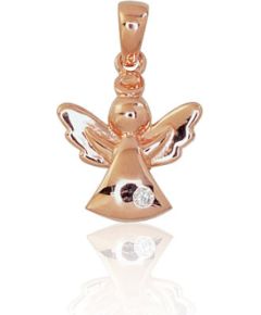 Золотой кулон #1300188(Au-R)_CZ, Красное Золото 585°, Цирконы, 0.54 гр. Sieviešu