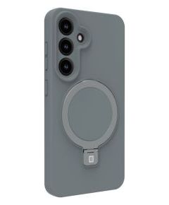Evelatus Samsung  Galaxy S25 Premium Magnetic with Stand Soft Touch Silicone Case Silver