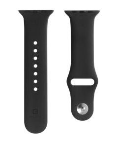 Evelatus   Apple Watch 42/44/45mm Silicone Loop Watch Straps (S/M 110mm) Black