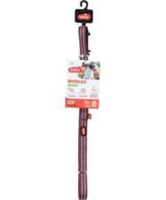 ZOLUX Smycz płaska dla psa BIVOUAK 15mm/5m czerwona