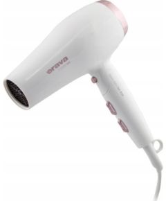 Suszarka do w�os�w z jonizacj� HD-424, bia�o-r�owy, 2000-2200W, Orava