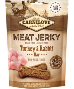CARNILOVE MEAT JERKY Turkey with Rabbit - dog snack - 100 g
