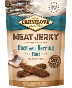 CARNILOVE MEAT JERKY Duck with Herring - dog snack - 100 g