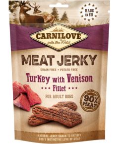 CARNILOVE Meat Jerky Turkey with Venison - dog snack - 100 g