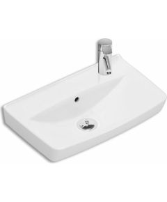 IFO izlietne Spira, 500x310 mm, maisītāja caurums kreisajā pusē, uz kronšteiniem, balta IC