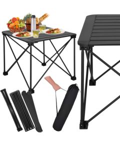 Складной туристический стол Springos CS0113, 52,5x52,5x46 см, черный