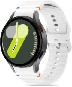 Tech-Protect watch strap Silicone Sport Samsung Galaxy Watch4/5/5 Pro/6/7/FE, white