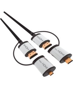 Omega kabelis + adapteri HDMI 1,5m (43865)