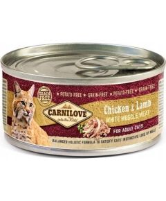 CARNILOVE Cat Chicken & Lamb White Muscle Meat – wet food for cats – 100 g