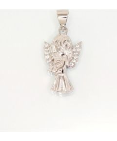 Sudraba kulons #2301738(PRh-Gr)_CZ, Sudrabs 925°, rodijs (pārklājums), Cirkoni, 2.7 gr.