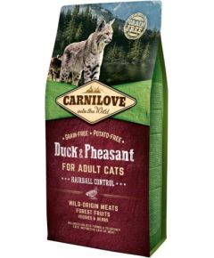 CARNILOVE Duck & Pheasant Hairball Control - dry cat food - 6kg