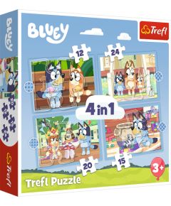 TREFL BLUEY Pužļu komplekts 4in1