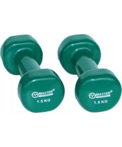 Master Hantelki Żeliwne Pokryte Winylem 1,5 kg x2