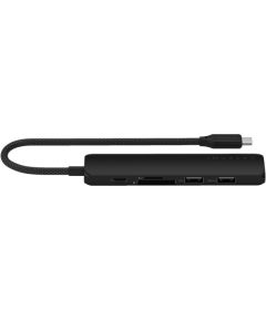SATECHI 6-in-1 USB-C Slim Multiport Adapter (Black)
