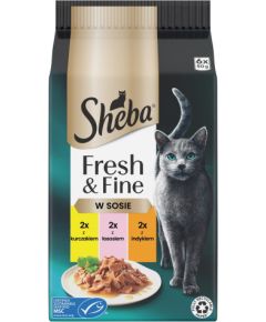 Sheba Fresh & Fine Mini Meat Dishes in Sauce 6 x 50g