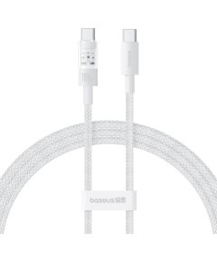 Baseus Gem USB C to USB C fast charging cable 1 m 100 W White