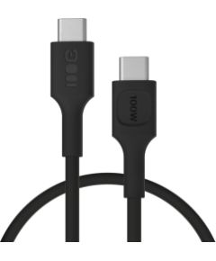 Kabelis Green Cell PowerFlex Fast Charging USB Type-C Male - USB Type-C Male 100W Black 0.3m