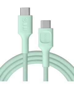 Kabelis Green Cell PowerStream USB Type-C Male - USB Type-C Male 100W Mint Green 0.3m