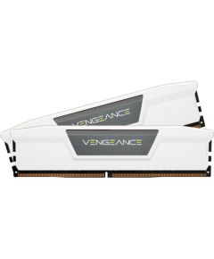 Corsair DDR5 - 32GB - 6400 - CL - 32 (2x 16 GB) dual kit, RAM (white, CMK32GX5M2B6400C32W, Vengeance, INTEL XMP)