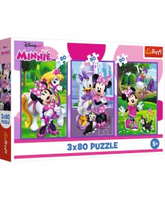 TREFL DISNEY MICKEY MOUSE Pužļu komplekts Minnie un draugi, 3x80 gab.