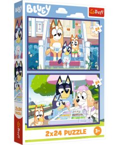 TREFL BLUEY Pužļu komplekts Jautrā Bluey, 2x24 gab., 2 x 24 gab.