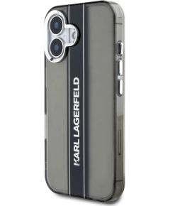 Karl Lagerfeld IML Stripe Logo Case  Aizsargapvalks priekš Apple iPhone 16