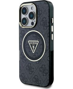 Guess IML 4G Glitter and Triangle Logo MagSafe Case Чехол для Apple iPhone 16 Pro Max