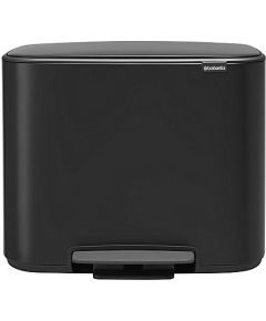 Brabantia atkritumu tvertne ar pedāli Bo, 36l, matēta melna