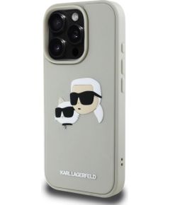 Karl Lagerfeld 3D Rubber Double Heads Case Aizsargapvalks priekš Apple iPhone 16 Pro Max