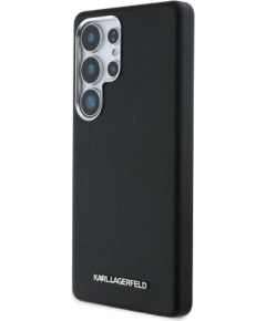 Karl Lagerfeld PU Saffiano Metal Logo and Frame Case Aizsargapvalks priekš Samsung Galaxy S25 Ultra