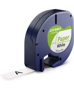 Dymo бумажная лента LetraTag Paper 12mmx4м, белая