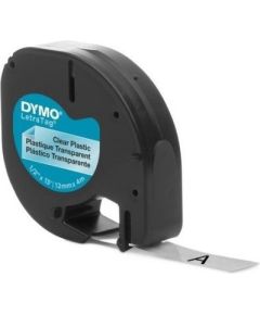 Dymo ента для этикеточного принтера LetraTag Plastic 12ммx4м, прозрачный