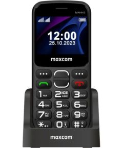 MaxCom   Maxcom Comfort MM443 ze stacją ładującą czarny/black