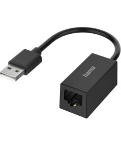 Hama 00200324 Network Adapter, USB Plug - LAN/Ethernet Socket, Fast Ethernet