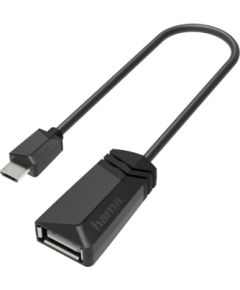 Hama 00200308 USB-OTG Adapter, Micro-USB Plug - USB Socket
