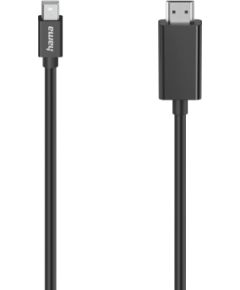Hama 00200711 Video Cable, Mini-DI Plug - HDMI Plug, Ultra-HD 4K, 1.5m
