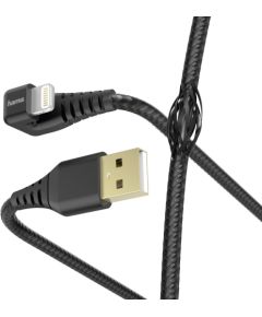 Hama 00187221 Gamer Charging/Data Cable, USB-A - Lightning 1.5m, Black