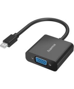 Hama 00200333 Video Cable Adapter Mini DisplayPort VGA (D-Sub), Black