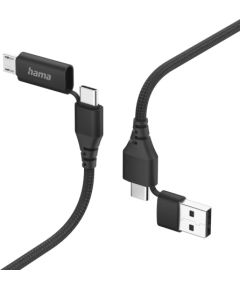 Hama 00201537 4-in-1 Multi Charging Cable 1.5m