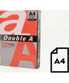 Colour paper Double A, 80g, A4, 500 sheets, Red