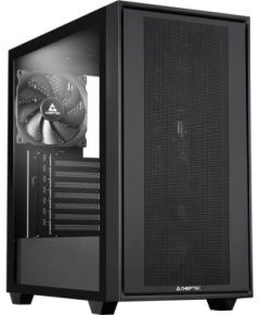 Case CHIEFTEC Night Hunter MidiTower Case product features Transparent panel Not included ATX EATX MicroATX MiniITX Colour Black GS-03B-BLK-OP