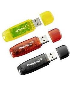 MEMORY DRIVE FLASH USB2 3X32GB/RAINBOW 3502483 INTENSO