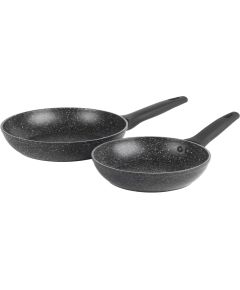 Russell Hobbs RH00490MOB 20&24CM MARBLE FRYPAN - BLACK