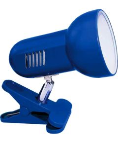 Activejet Clip-on desk lamp, blue, metal, E27 thread Biroja galda lampas