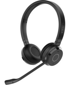 Jabra Evolve 65 TE UC Stereo Link390a Wireless Headset, Bluetooth, USB-A, Black
