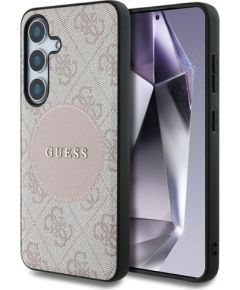 Guess 4G Round Patch Classic Logo MagSafe Aizsargapvalks Priekš Samsung Galaxy S25 Plus