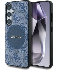 Guess 4G Round Patch Classic Logo MagSafe Aizsargapvalks Priekš Samsung Galaxy S25 Plus