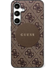 Guess 4G Round Patch Classic Logo MagSafe Aizsargapvalks Priekš Samsung Galaxy S25 Plus